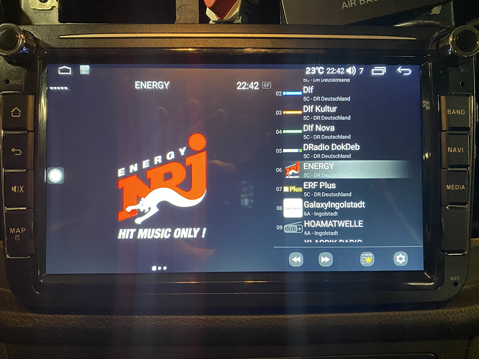 Taffio DAB USB DAB+ Tuner mit Antenne für Android Autoradio