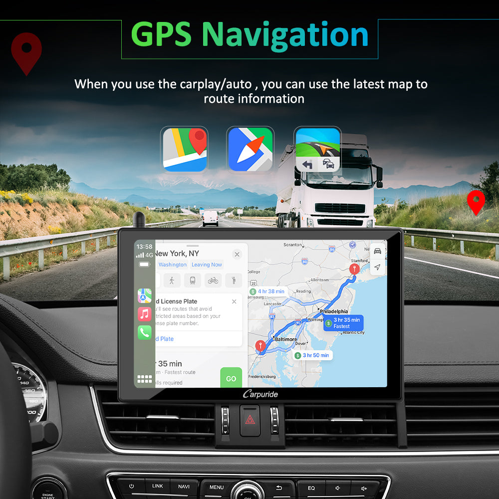 Carpuride W901 Car Smart Stereo CarPlay-Display 9 Zoll mit Rückfahrkam