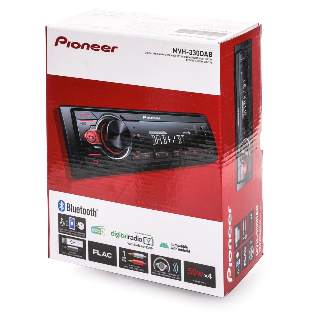 Pioneer MVH-330DAB 1-DIN Autoradio DAB+ Bluetooth