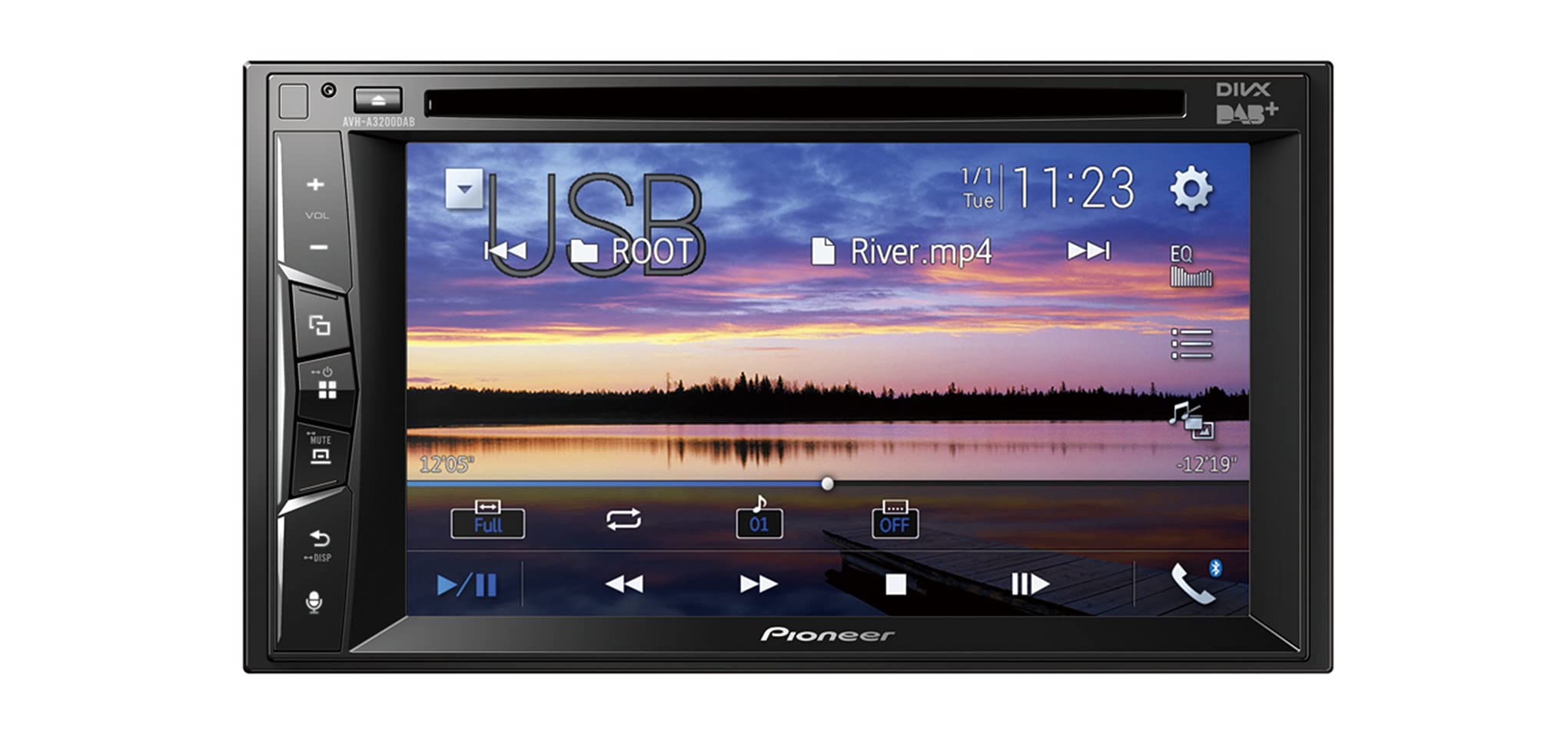Pioneer AVH-A3200DAB Autoradio 2-DIN 6,2 Zoll DAB+