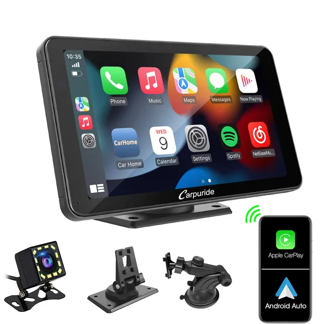 Carpuride Car Smart Stereo Display 7 Zoll Rückfahrkamera