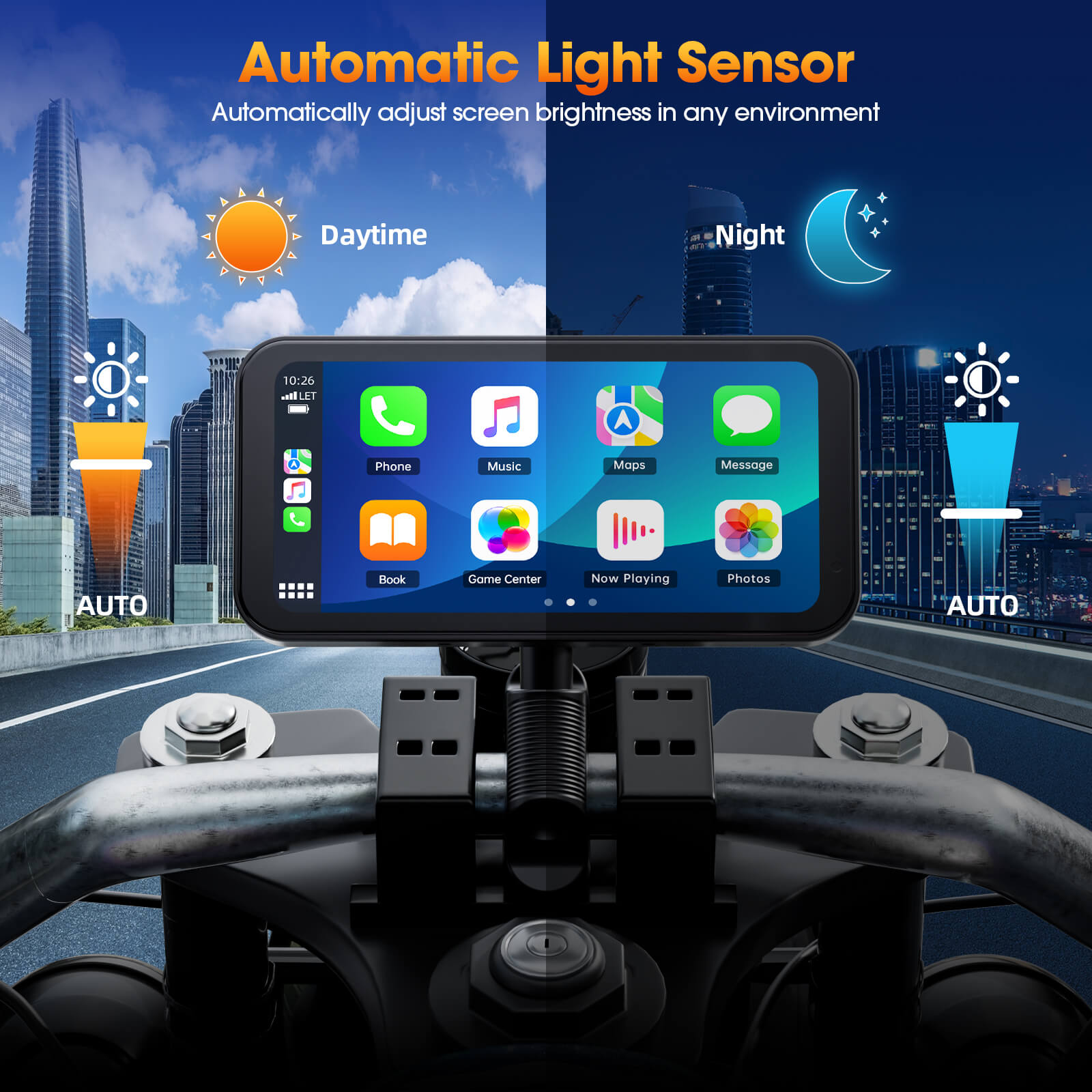 LAMTTO Carplay RC15 6,25 Zoll Motorrad CarPlay-Display