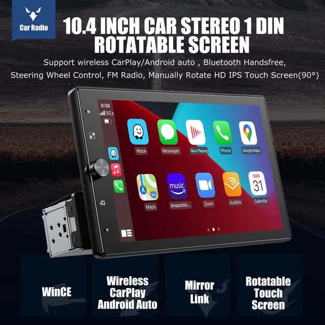 ESSGOO FS0002 CarPlay Display 10,4 Zoll Touchscreen