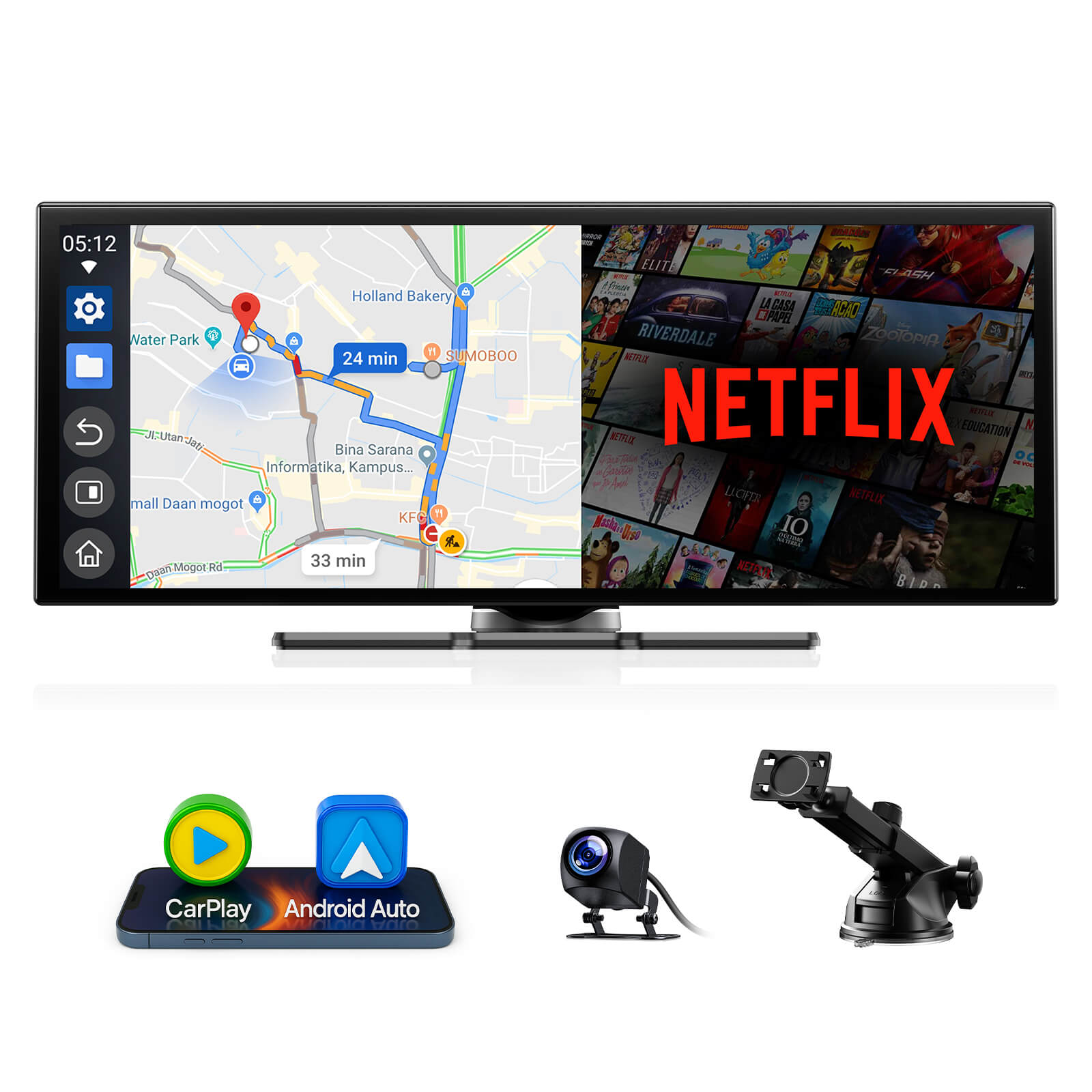 LAMTTO Carplay RC29 10,25 Zoll Display Netflix + Rückkamera