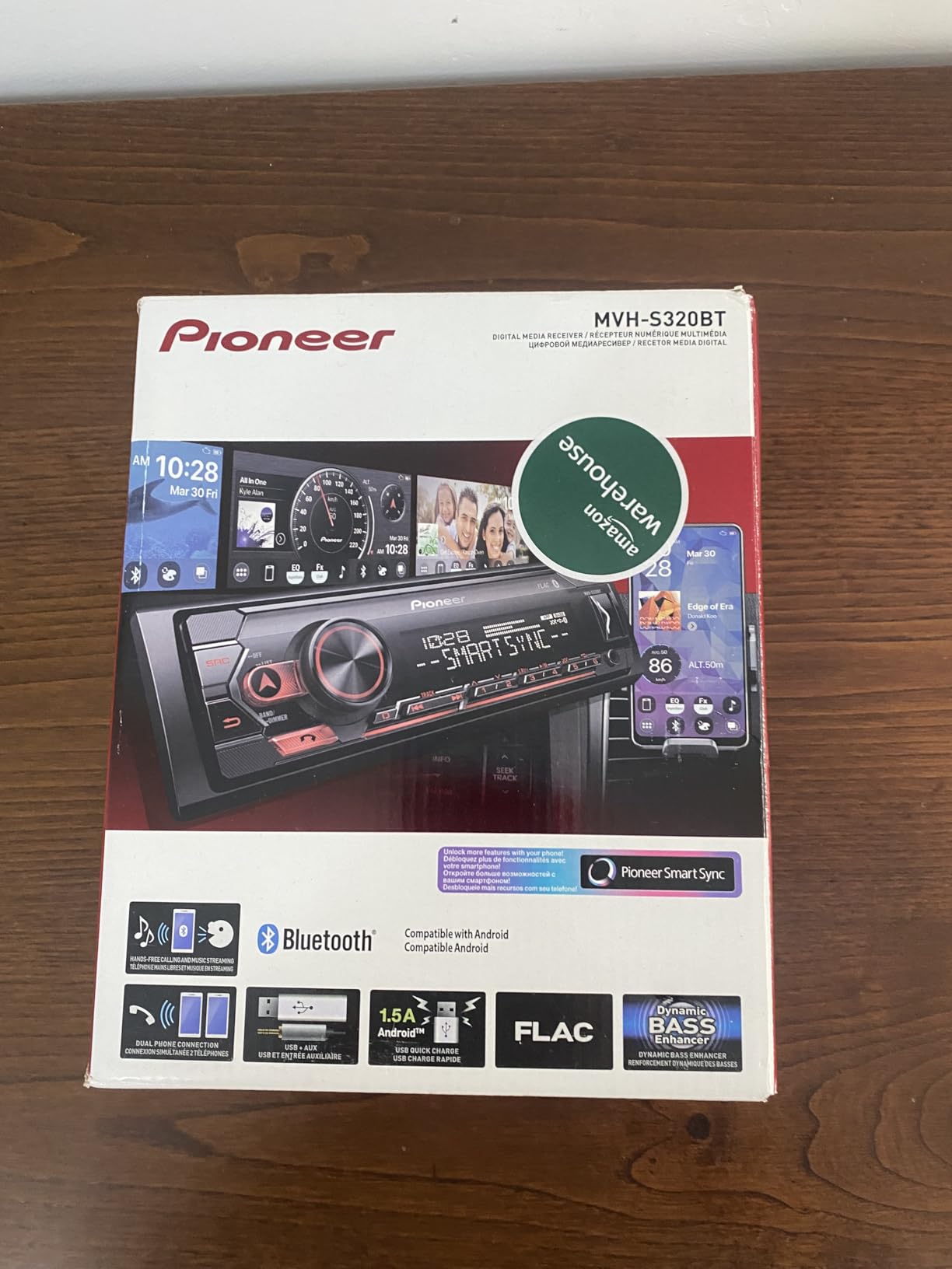 Pioneer MVH-S320BT 1DIN Autoradio Bluetooth iPhone-Steuerung