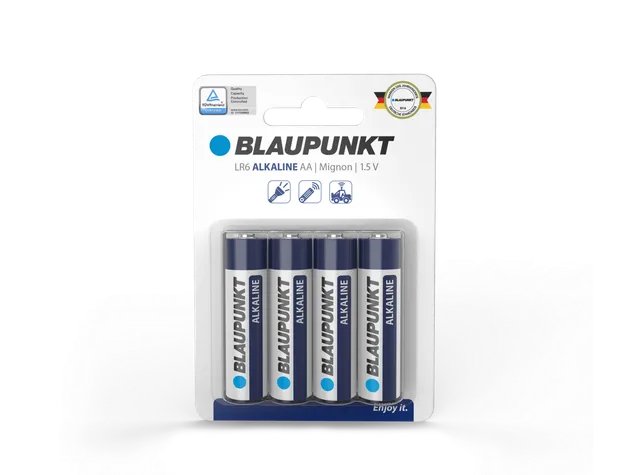 Blaupunkt Batteries LR6 Alkaline AA Mignon Batterien High Power