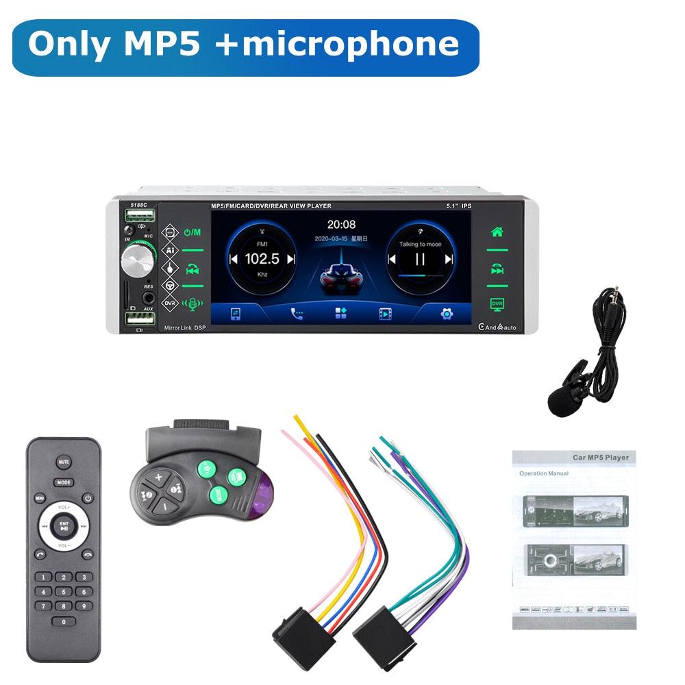 ESSGOO Car Stereo 1 DIN CarPlay Autoradio 5,1 Zoll Standard