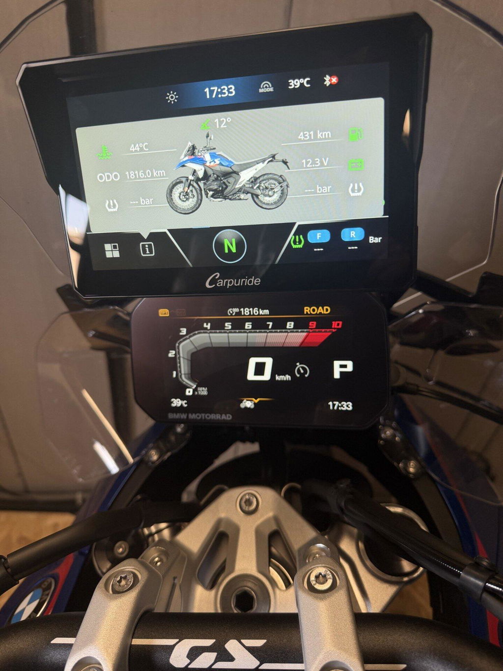 Carpuride W702BS Motorrad CarPlay-Display 7 Zoll BMW Wonder Wheel