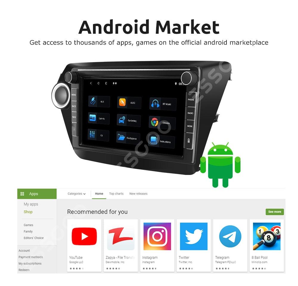 ESSGOO Car Stereo Autoradio 8 Zoll für Kia Rio 3 K2 CarPlay
