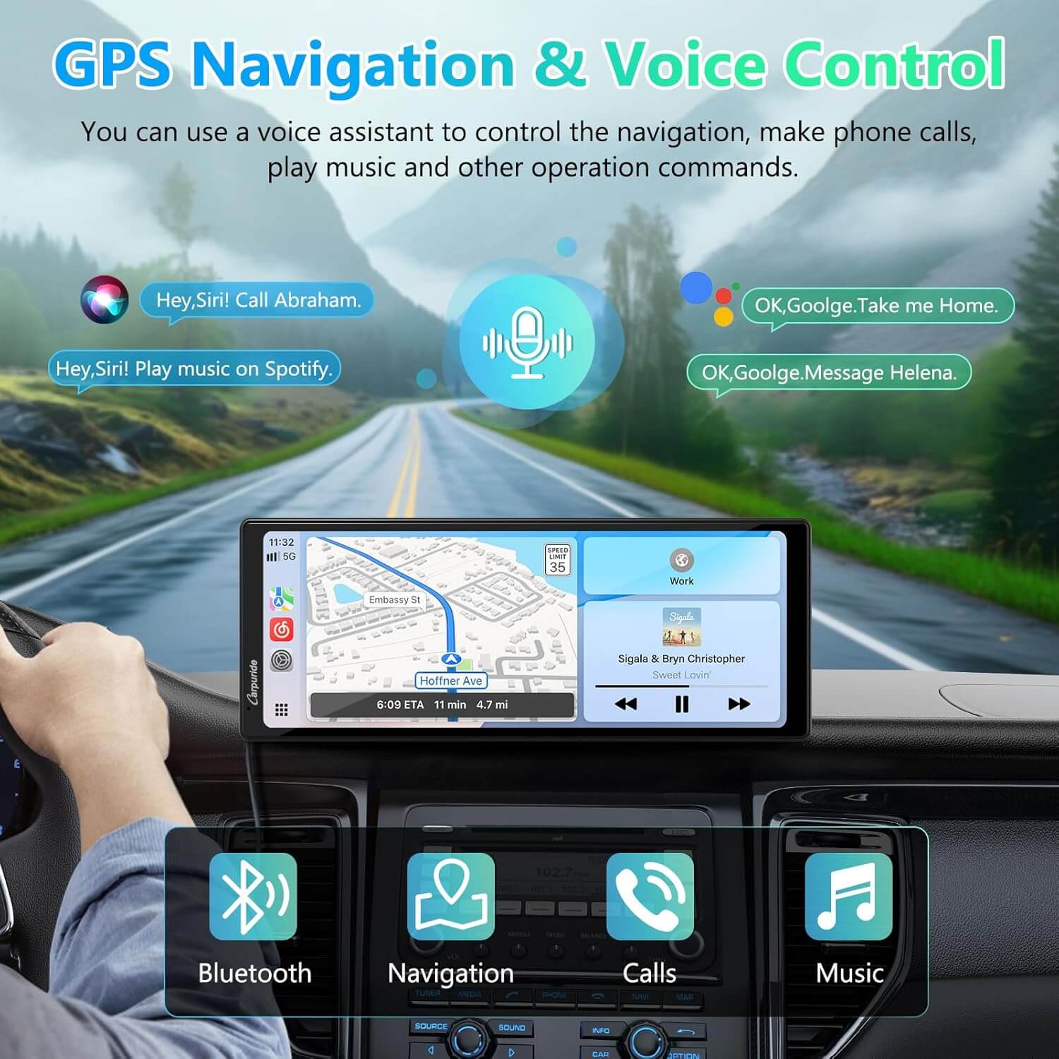 Carpuride V92R Car Smart Stereo Display 10,26 Zoll CarPlay ohne Kamera