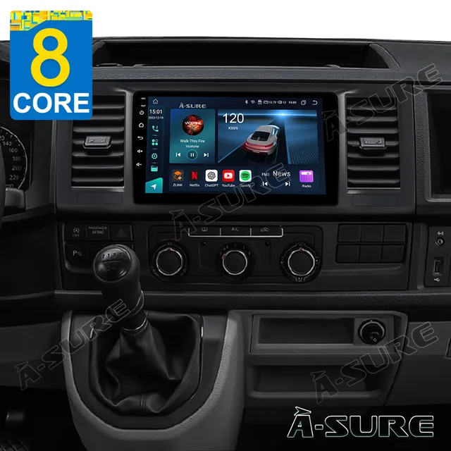 A-Sure GPS 9 Zoll Autoradio VW T6 Transporter 4+64GB