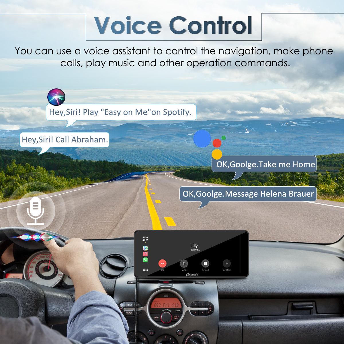 Carpuride W609 CarPlay-Display 6,86 Zoll Nachrüstung Ohne Kamera