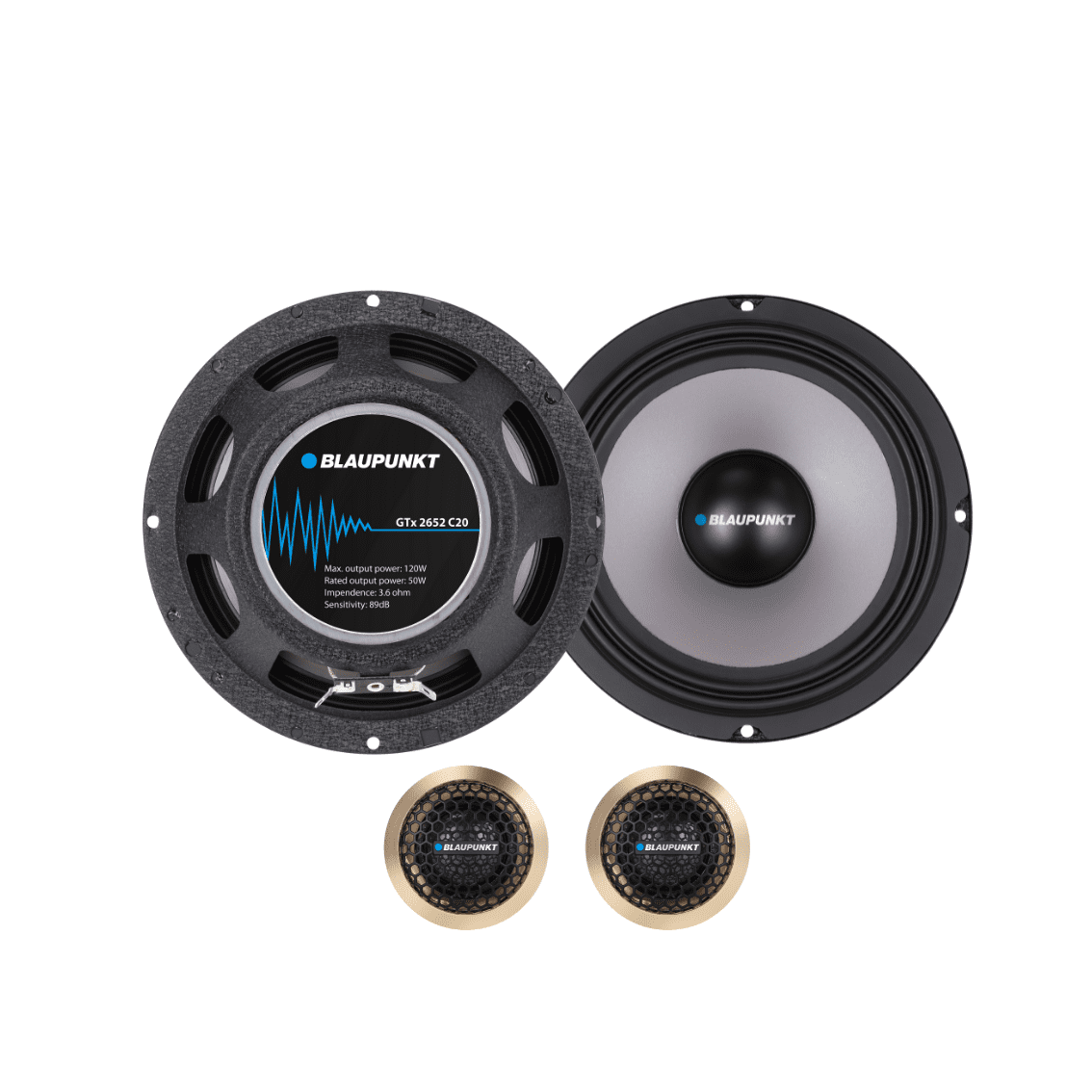 Blaupunkt GTx 2652 C20 Autolautsprecher 165mm 120W