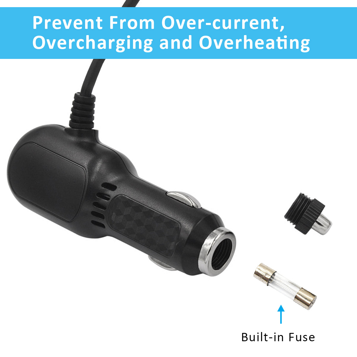 Carpuride Accessories 2-Port USB Charger Auto Ladegerät 12V