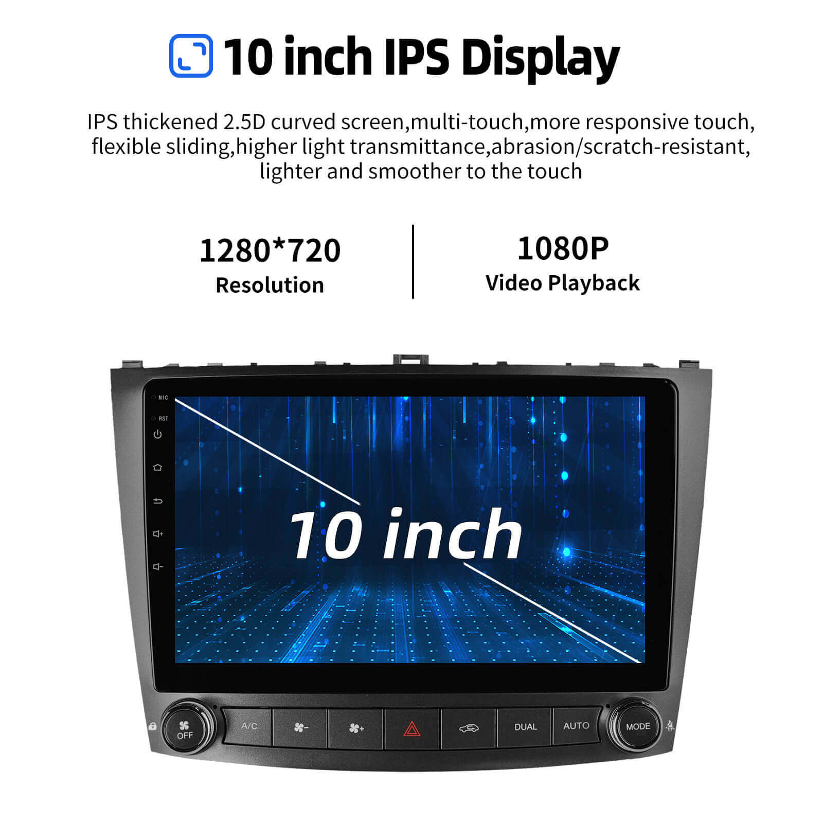 ESSGOO Car Stereo AR1001 Autoradio 10 Zoll für Lexus IS Android 14