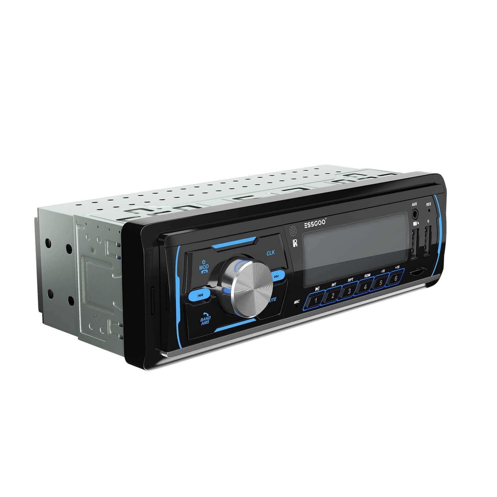 ESSGOO Car Stereo D1 1-DIN Autoradio Bluetooth 60W USB MP3