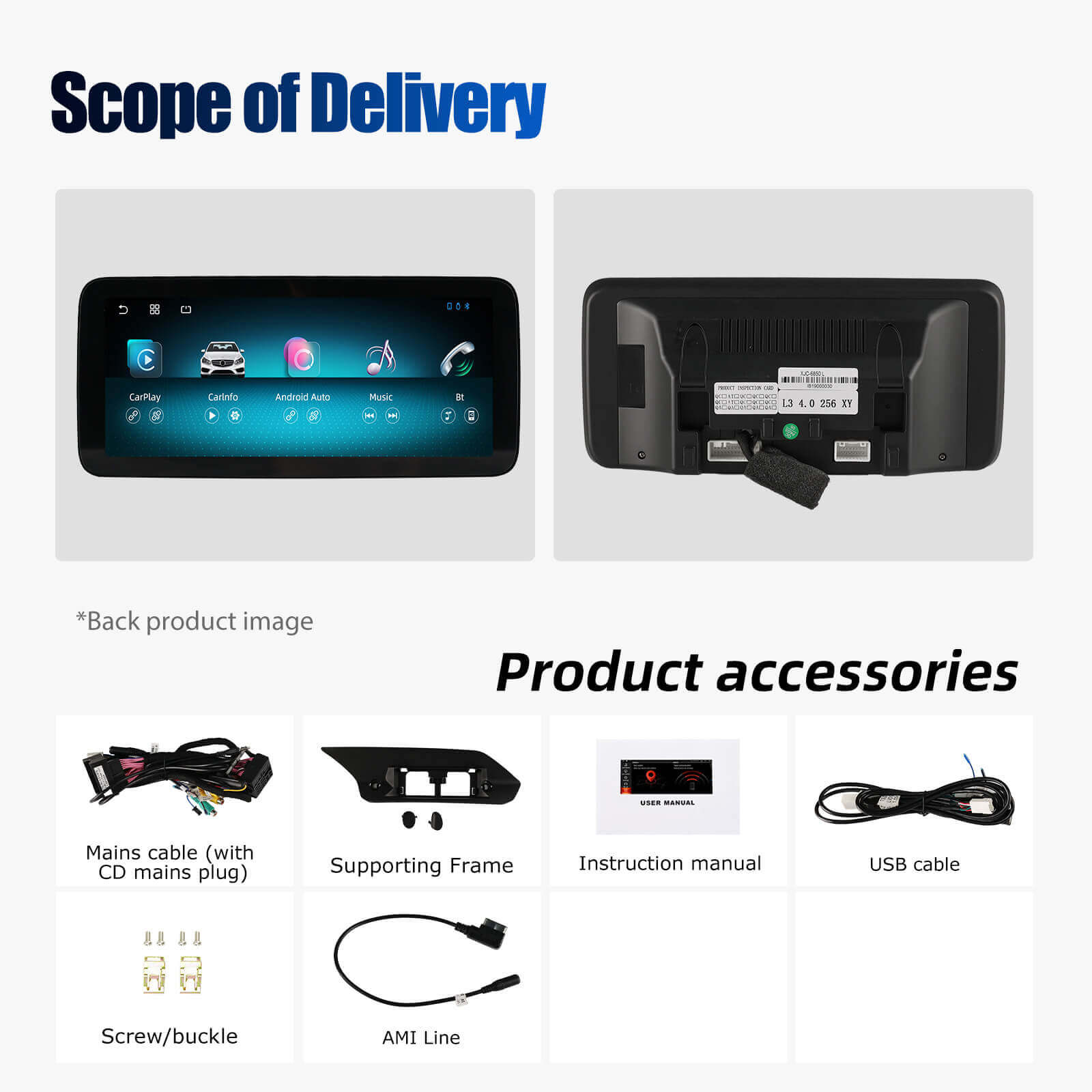 ESSGOO Car Stereo LZ0001 10,25-Zoll Autoradio für Benz E W212