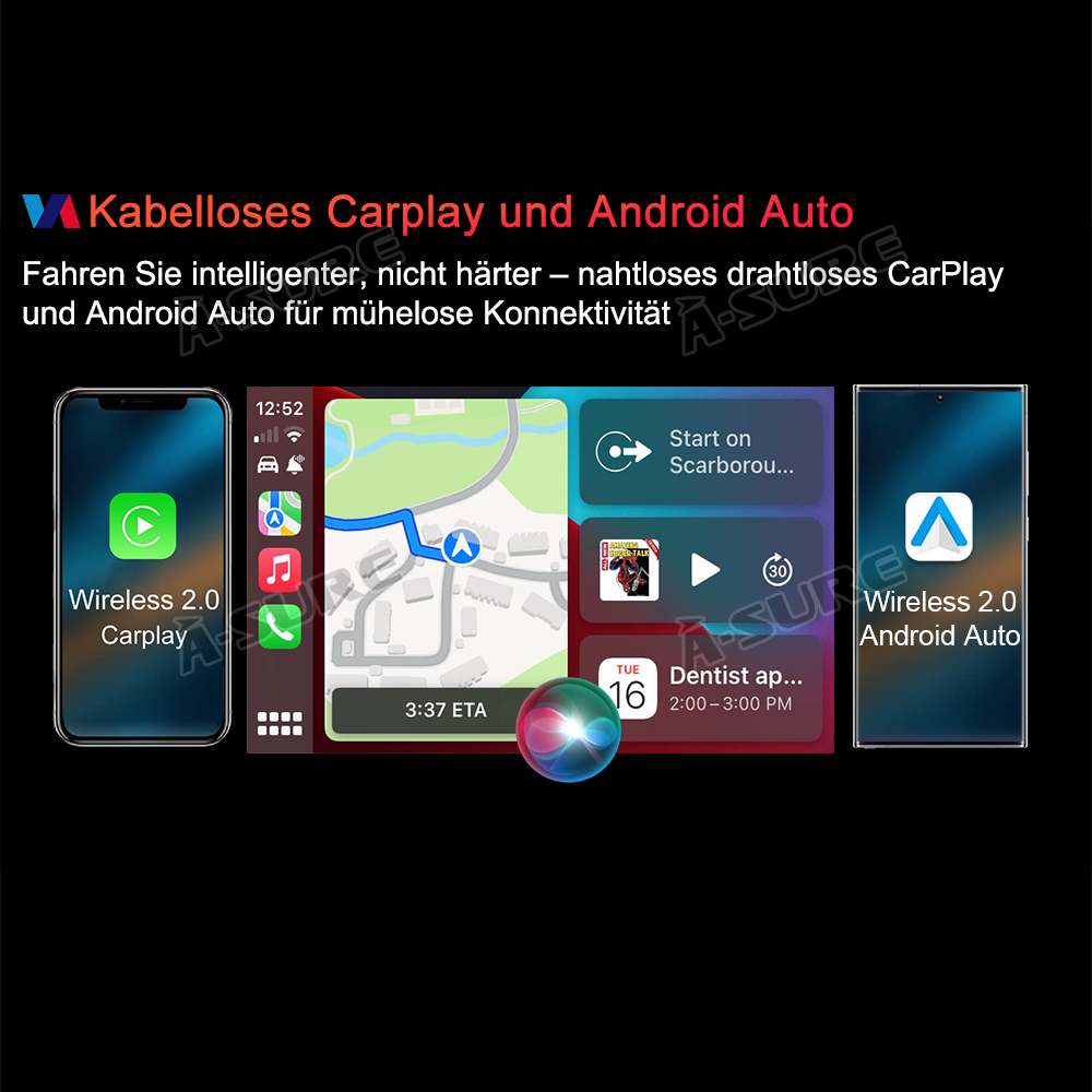 A-Sure Mercedes B W246 Autoradio 12,3 Zoll 4+64GB