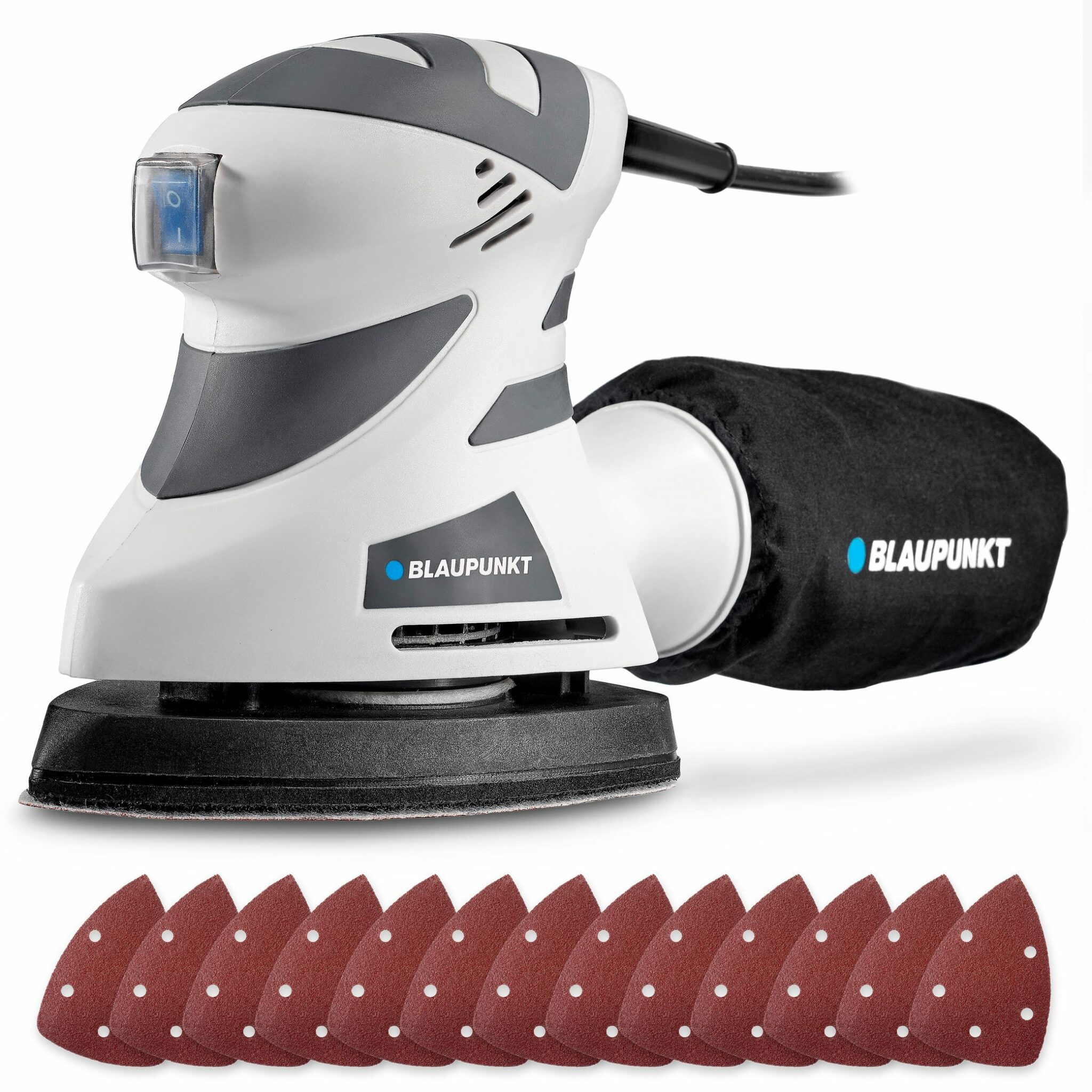 Blaupunkt Power Tools MS2000 Deltaschleifer 180W 140x100mm 12-tlg