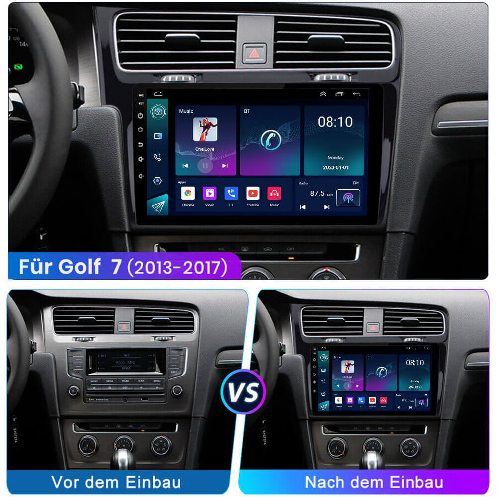 ESSGOO Car Stereo Golf 7 Autoradio 10 Zoll Standard Touchscreen