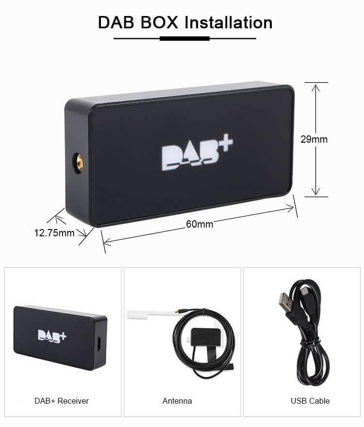 ESSGOO Accessories DAB Box Autoradio Adapter mit Antenne