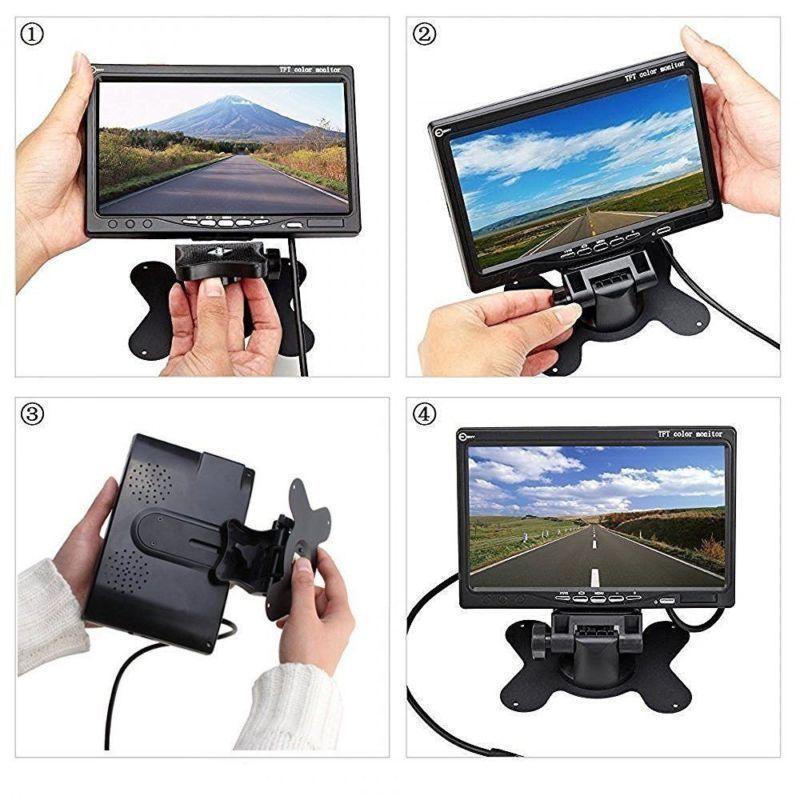 ESSGOO Accessories 7 Zoll LCD Monitor 1 Monitor mit 2 Kameras