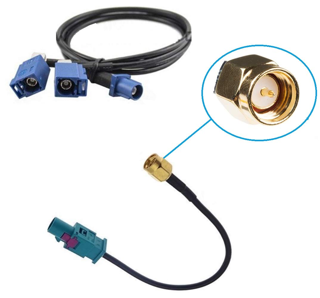 TAFFIO FAKRA Doppel-Splitter Verteiler SMA-Adapter GPS DAB