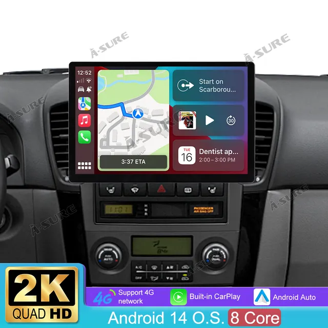 A-Sure Autoradio für Kia Sorento MK1 13,1 Zoll Android 14