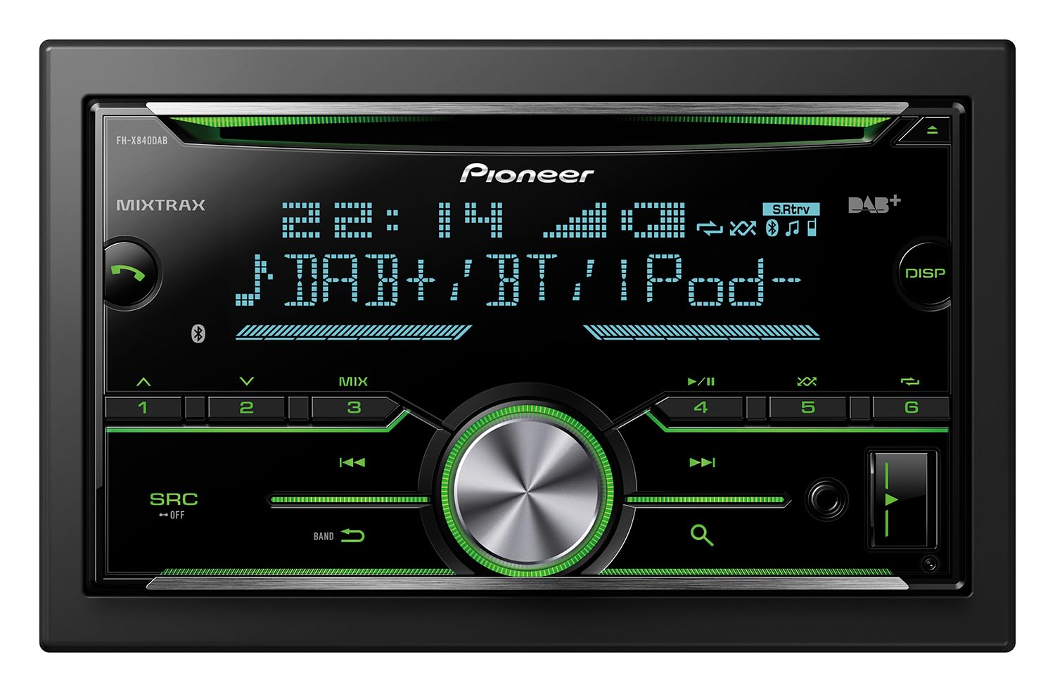 Pioneer FH-X840DAB 2-DIN CD Autoradio DAB+ inkl. Antenne