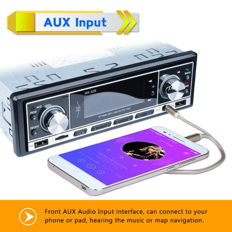 ESSGOO Car Stereo Vintage 1-DIN Autoradio DAB Bluetooth USB