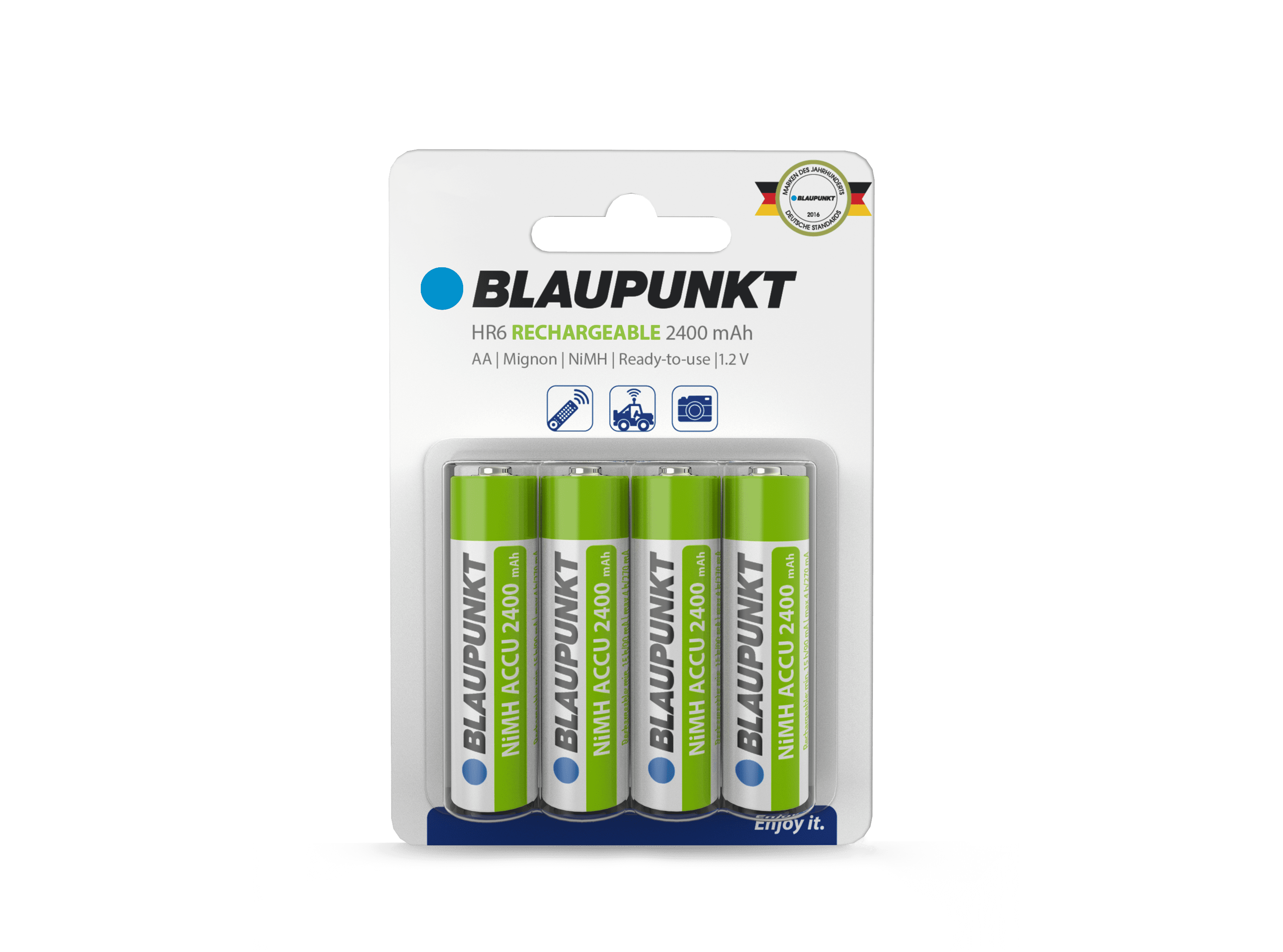 Blaupunkt Batteries HR6 Akku AA Mignon wiederaufladbar