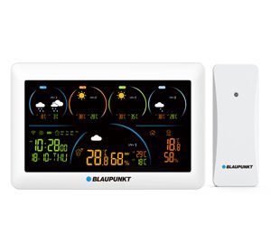 Blaupunkt WS50WH Wetterstation mit Außensensor WLAN Weiß