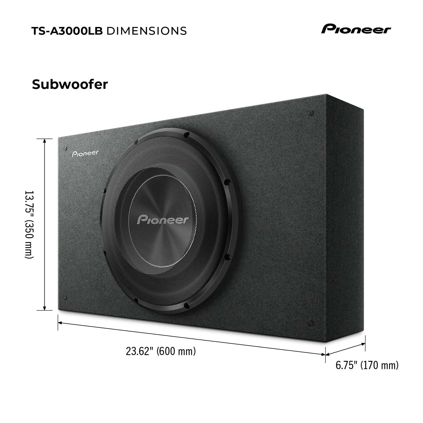 Pioneer TS-A3000LB Gehäuse Subwoofer 30cm 1500W