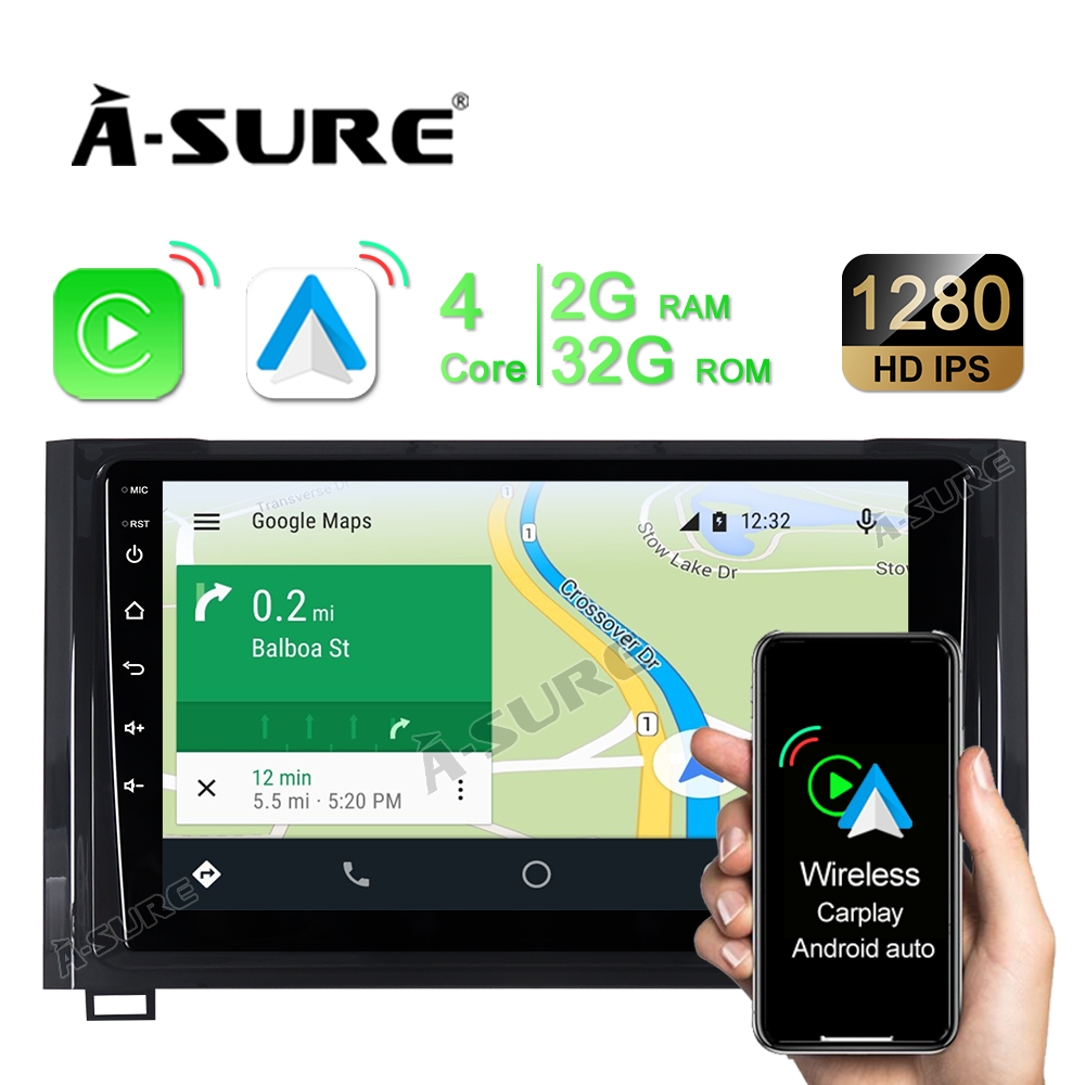 A-Sure Autoradio Toyota Tundra XK50 2+32GB CarPlay