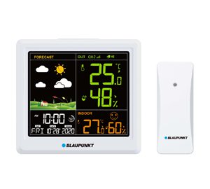 Blaupunkt WS25WH Wetterstation Funk Innen Außen