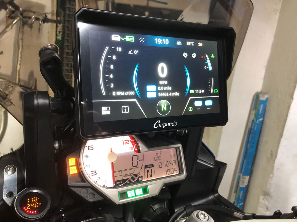 Carpuride W702BS Motorrad CarPlay-Display 7 Zoll BMW Wonder Wheel