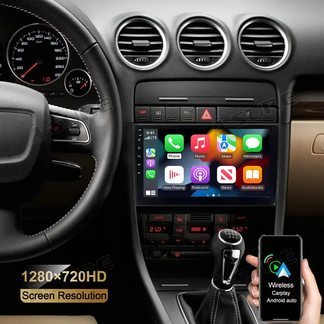 A-Sure 9 Zoll Android 11 Autoradio 2+32GB für Audi A4 S4