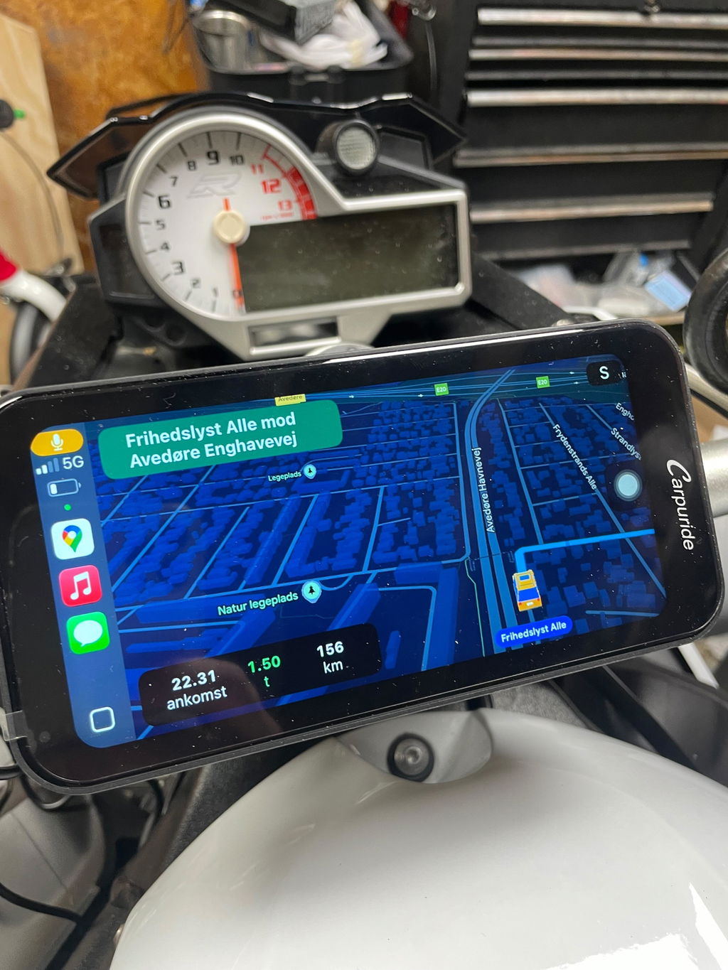 Carpuride W603D Motorrad CarPlay-Display 6,3Zoll Dual-Dashcam