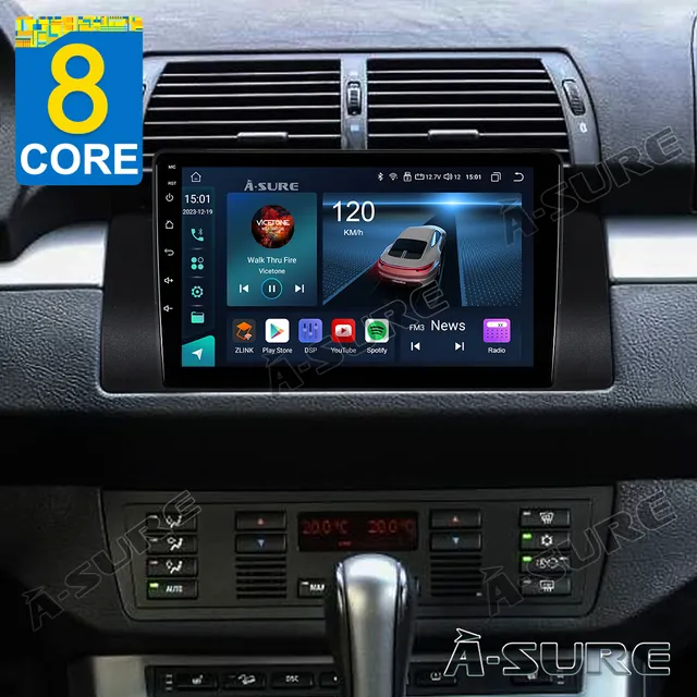 A-Sure GPS Autoradio BMW E39 E53 4+64GB CarPlay