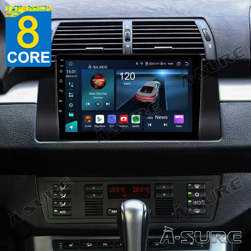 A-Sure GPS Autoradio BMW E39 E53 4+64GB CarPlay