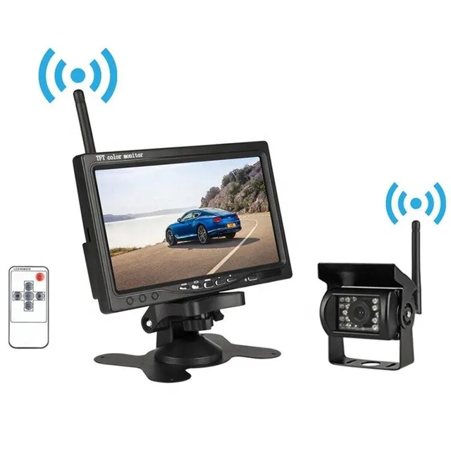 ESSGOO Accessories Funk Rückfahrkamera LKW Einparkhilfe Set