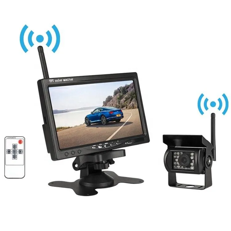 ESSGOO Accessories Funk Rückfahrkamera LKW Einparkhilfe Set