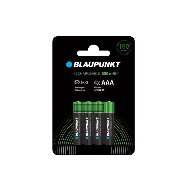 Blaupunkt Batteries AAA 850mAh Akku wiederaufladbar