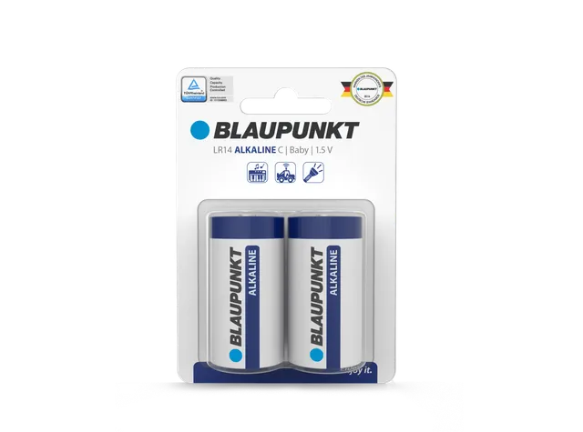 Blaupunkt Batteries LR14 Alkaline Batterie Baby C langlebig