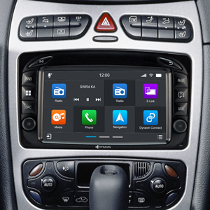 Dynavin 9 Autoradio für Mercedes C-Klasse CarPlay-Display