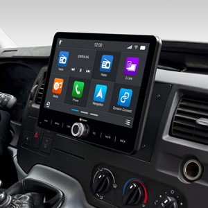 Dynavin 9 Ford Transit Autoradio CarPlay-Display Nachrüstung