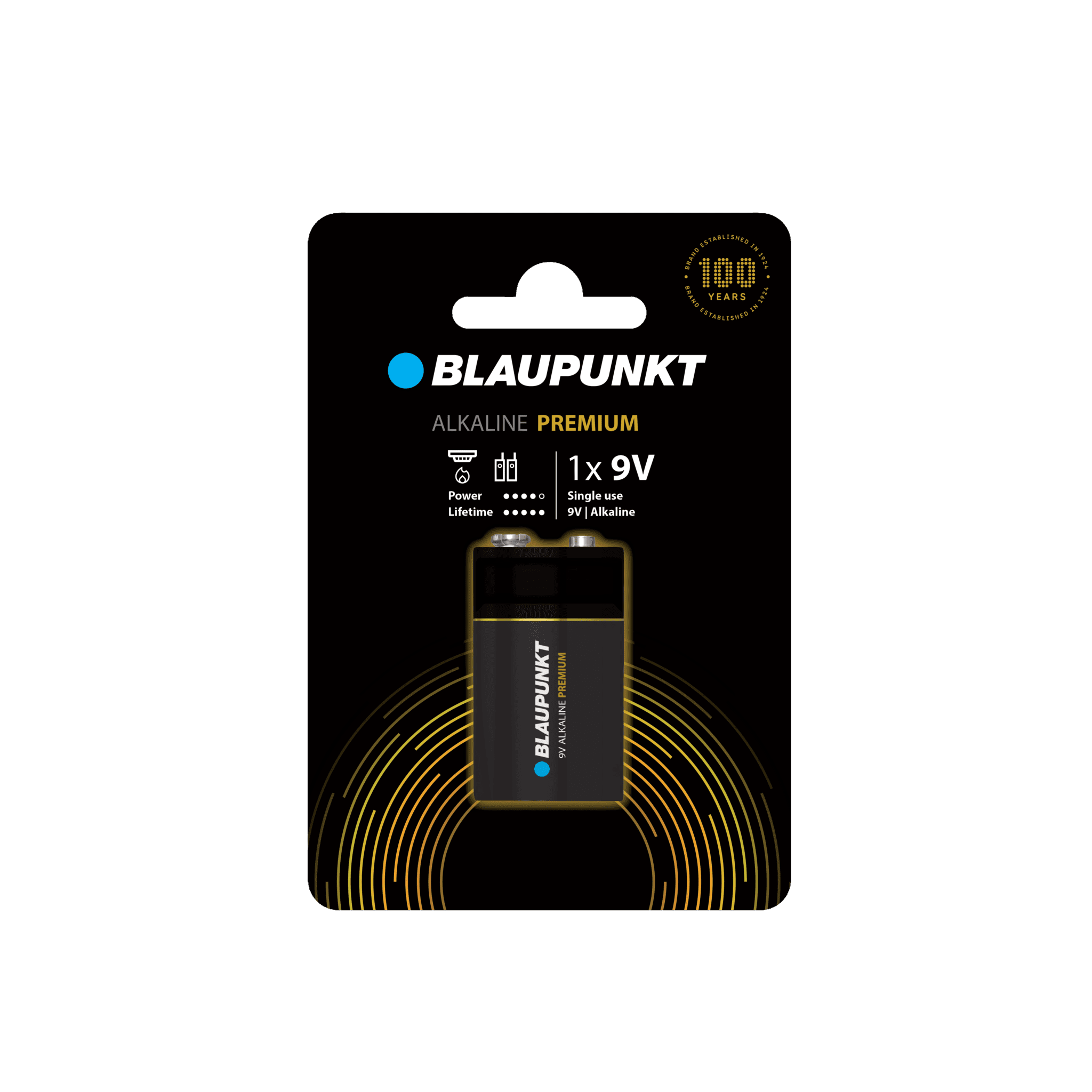 Blaupunkt Batteries Alkaline Premium 9V Block