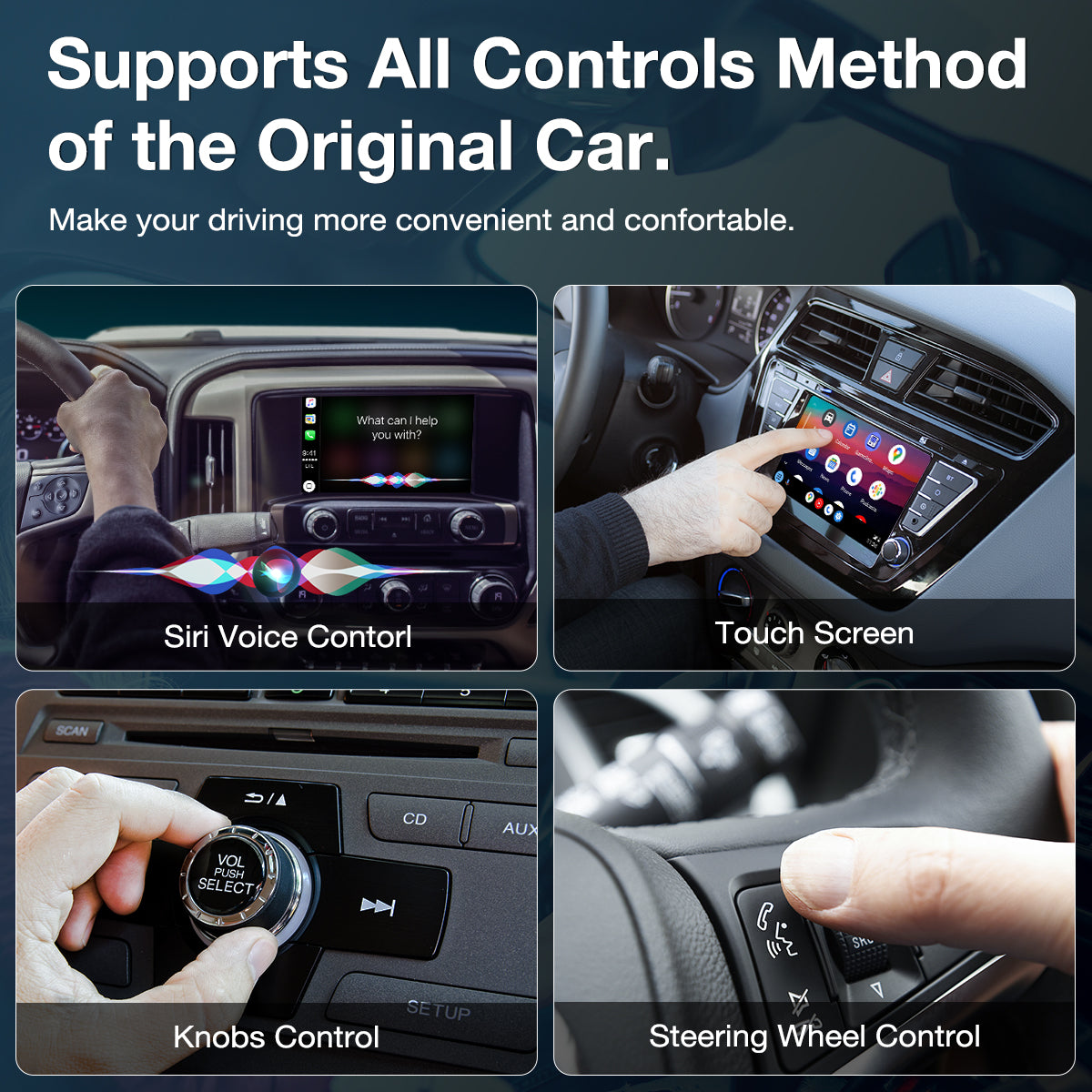 Carpuride H01 AI Box Android 11 CarPlay Adapter 3in1