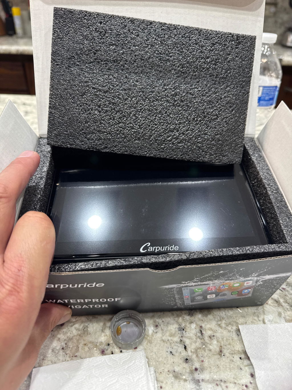 Carpuride W712D Motorrad CarPlay-Display 7 Zoll Dashcam