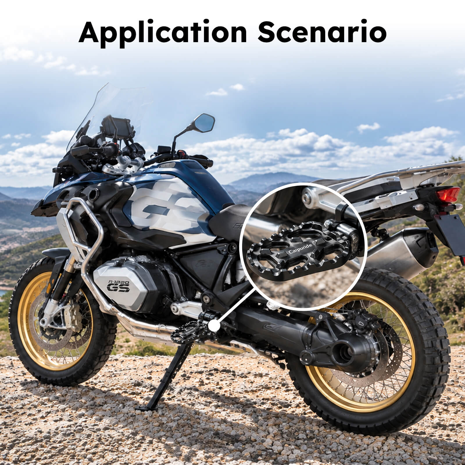 Carpuride CPJT-001 Fußrasten BMW GS passgenau